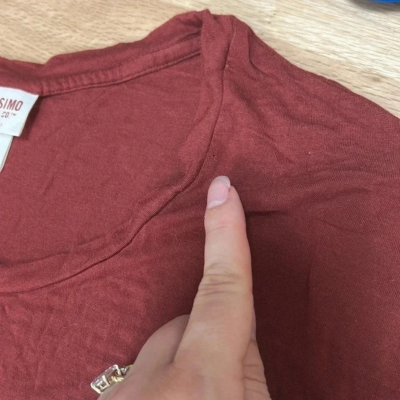 Mossimo Rust Orange Oversized Short Sleeve Tee XL - Picture 4 of 4